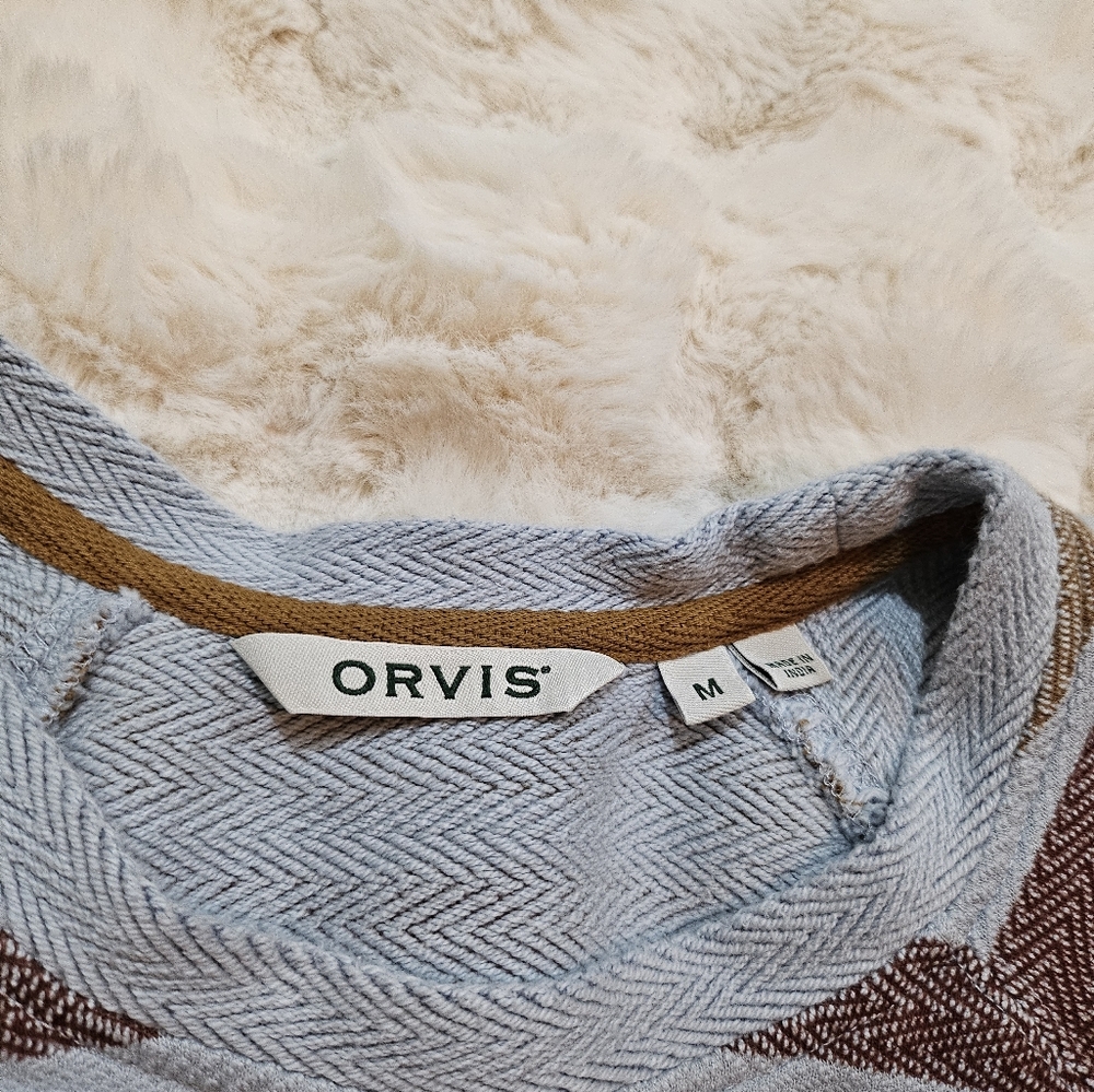 Orvis Striped Sweater Size Medium - Picture 2 of 4